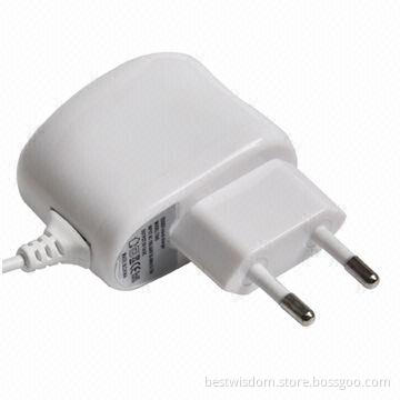 Mobile Phone Charger for iPhone 5/5S, iPad, iPod with 1 or 2A Output, 4.2-12V DC Output Voltage